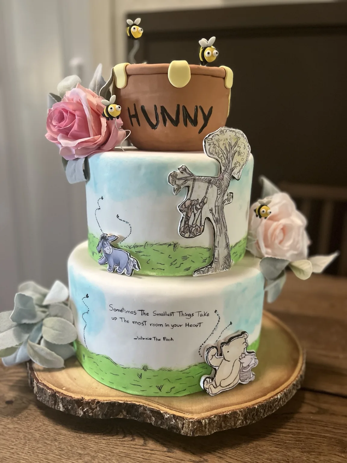 Storybook themed two-tier cake